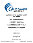 California Air Tools  10020HDCADC-22060  Owner's Manual
