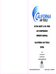 California Air Tools 2010AGK18 Owner's Manual