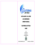 California Air Tools 4610S Owner's Manual