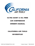 California Air Tools 8010DSPCAD Air Compressor Owner's Manual