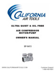 California Air Tools  Air Compressor SP-9413 Motor Owner's Manual