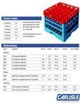 Carlisle Glass Rack Sizing Chart Carlisle Glass Rack Sizing Chart