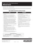 Carlisle Melamine Dinnerware Cleaning Care Instructions Carlisle Melamine Dinnerware Cleaning Care Instructions