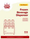Carnival King Frozen Beverage Dispenser 382SMM Manual