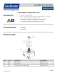 Caster install kit for 490057000023782