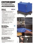 CaterGator Pan Accessories Spec Sheet