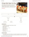Upton's Naturals Chicago Style Vegan Hot Dog Recipe