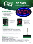Choice LED Installation/User Guide