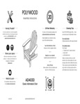 PW Classic Adirondack Chair Instructions PW Classic Adirondack Chair Instructions