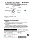 Motorola Solutions_CLP series_Quick Start Guide Motorola Solutions_CLP series_Quick Start Guide