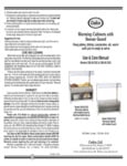 Warming Cabinets with Sneeze Guard Manual