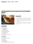 Coffee–Brown Sugar Bacon with Buttermilk Biscuit Recipe