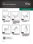 Coffee Takeout Containers 500CTOUT_Instruction Sheet