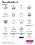 Cambro Commercial Disposable Lid Guide Cambro Commercial Disposable Lid Guide