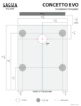 Concetto Evo Duo Counter Hole Template