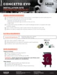 Concetto Evo Duo Installation Checklist