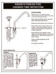Pump Insulated Dispenser Instructions