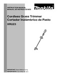 Cordless Grass Trimmer XRU23 Instruction Manual