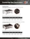 Countertop Gas Charbroiler Elevation Chart Countertop Gas Charbroiler Elevation Chart