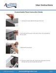 Avantco Merchandisers Countertop Panel Installation Guide Avantco Merchandisers Countertop Panel Installation Guide