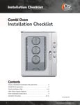 CPG Combi Oven_Installation Checklist.