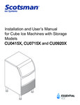 CU0415X, CU0715X and CU0920X Manual Scotsman