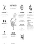 PW Modern Curveback Adirondack Instructions