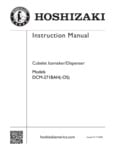 Hoshizaki DCM-271BAH Instruction Manual
