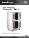CPG Deep Depth Electric Convention Ovens Parts Manual