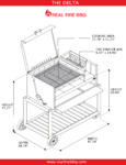 Nuke BBQ Delta Grill Measurements Nuke BBQ Delta Grill Measurements