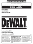 DeWalt DXH165 Owners Manual DeWalt DXH165 Owners Manual