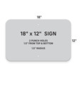 18 x 12 Parking Sign Configuration 18 x 12 Parking Sign Configuration