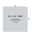 24 x 24 Parking Sign Configuration 24 x 24 Parking Sign Configuration