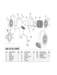 AM10D Air Mover Parts List
