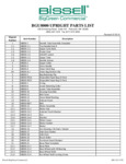 BGU8000 Cloth Upright Parts List BGU8000 Cloth Upright Parts List
