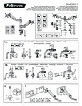 Diagram for Fellowes 8043401 Platinum Series Black Dual Monitor Arm
