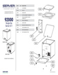 Diagram for Server DI-1 92000 Single Condiment Warmer Diagram for Server DI-1 92000 Single Condiment Warmer