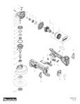 Makita Angle Grinder Parts Breakdown