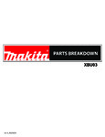 Makita Cordless Blower XBU03 Parts Breakdown