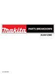 Makita XUX01ZM5 Parts Breakdown