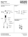 Chicago Faucets 919-VOAB Deck-Mounted Single-Hole Pre-Rinse Faucet with 2 3/8" Lever-Style Handle repair parts diagram Chicago Faucets 919-VOAB Deck-Mounted Single-Hole Pre-Rinse Faucet with 2 3/8" Lever-Style Handle repair parts diagram