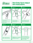 Dish Dolly Quick Adjust Arm Instructions