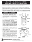 DISPENSE-RITE ADJ Series In-Counter Cup Dispenser Installation Instructions DISPENSE-RITE ADJ Series In-Counter Cup Dispenser Installation Instructions