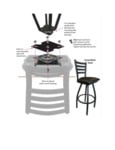 Holland Bar Stool Ladderback Swivel Stainless Steel assembly instructions