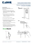 Kason EasiMount Strip Curtain Instructions