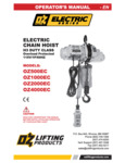 Electric_Chain_Hoist_OM_ENFRSP Manual