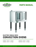 Electric Convection Oven Parts Manual Electric Convection Oven Parts Manual