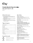 Electric Hybrid Pasta Machine_Use and Care Guide Electric Hybrid Pasta Machine_Use and Care Guide
