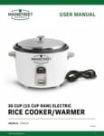 Electric Rice Cooker Warmer 541RC30_Manual