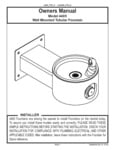 elkay 4405 series wall mount fountain manual